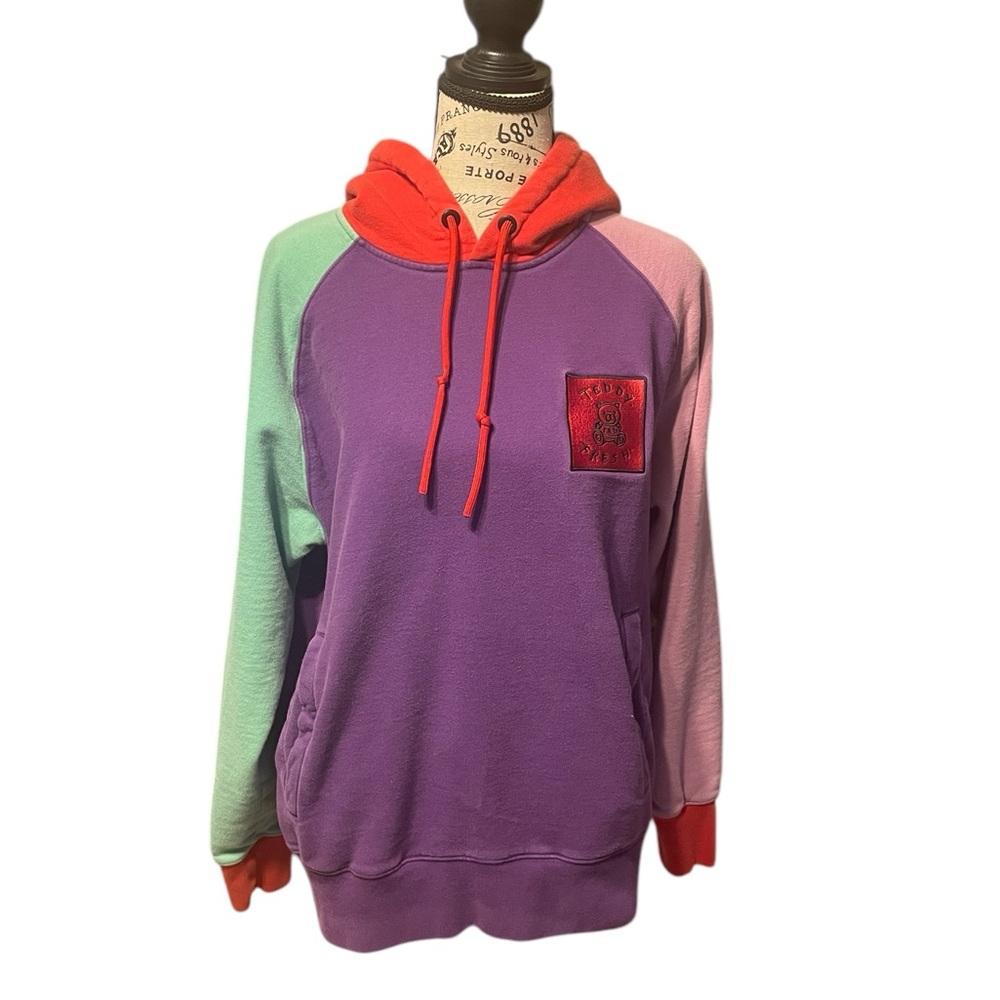 Teddy Fresh‎ Color Block Hoodie, Mens Size S, GUC
